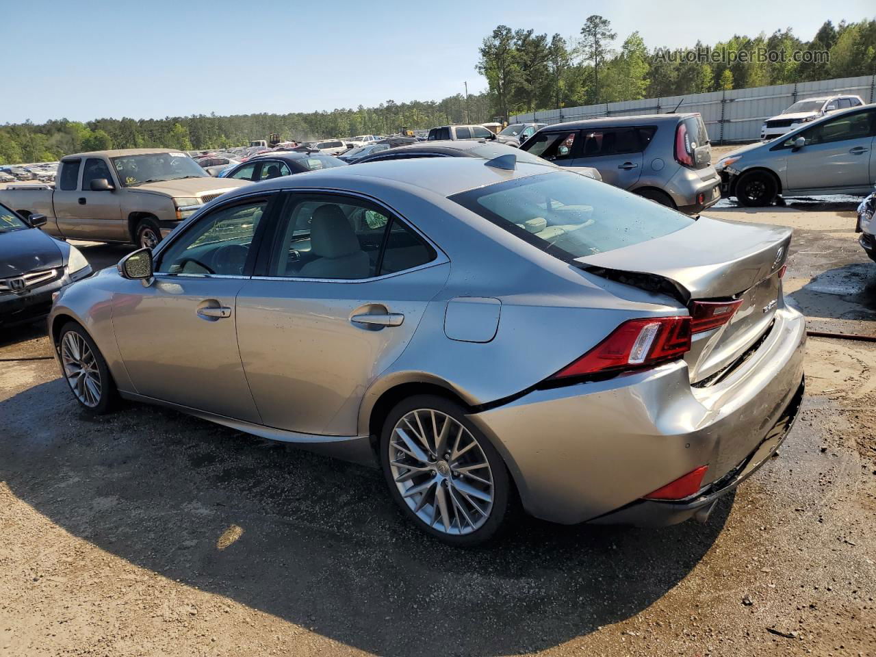 2016 Lexus Is 200t Silver vin: JTHBA1D22G5013836