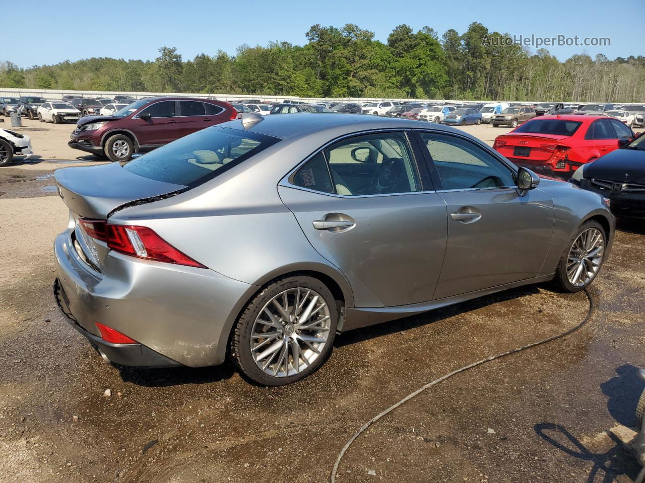 2016 Lexus Is 200t Silver vin: JTHBA1D22G5013836