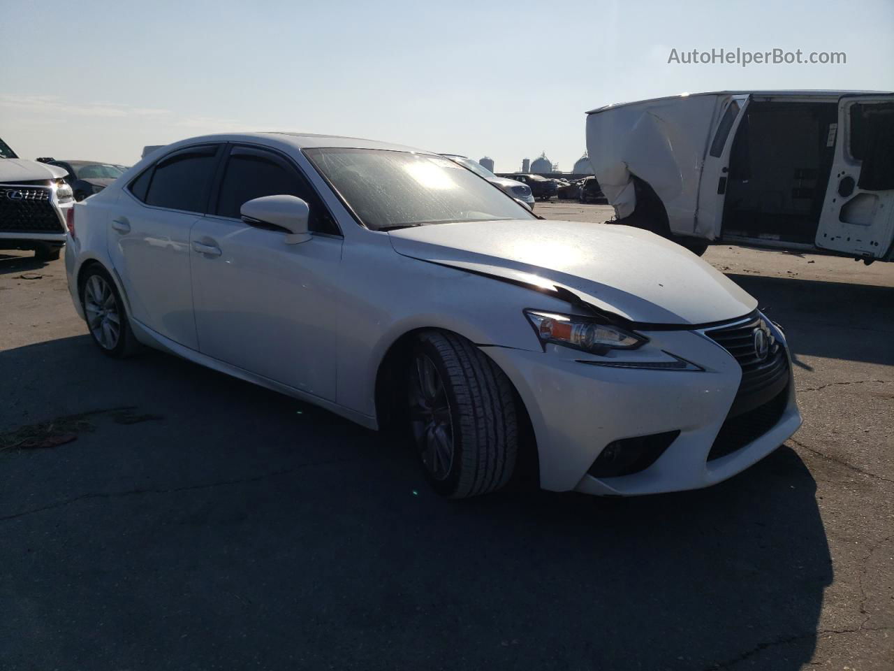 2016 Lexus Is 200t White vin: JTHBA1D24G5018195