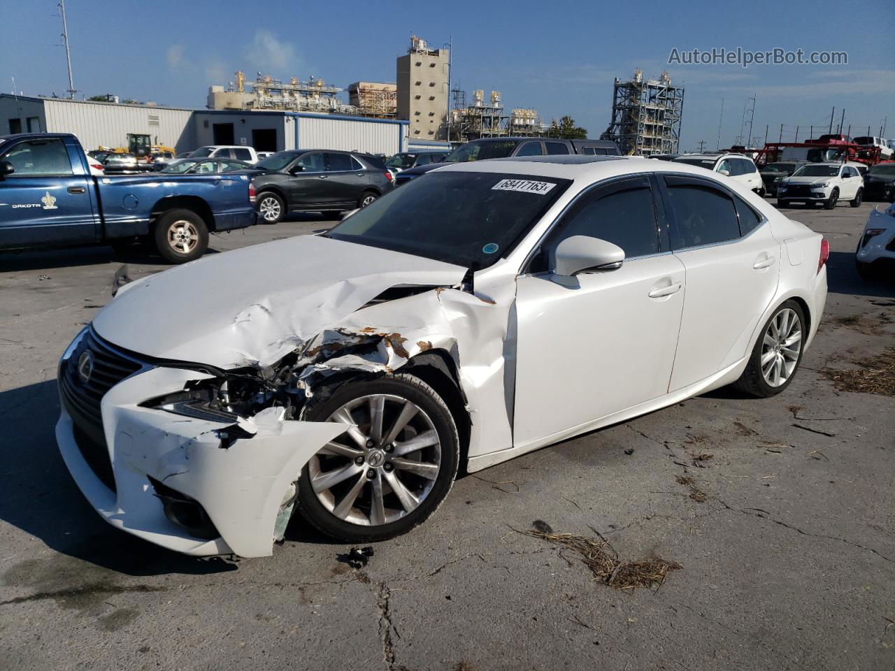 2016 Lexus Is 200t White vin: JTHBA1D24G5018195