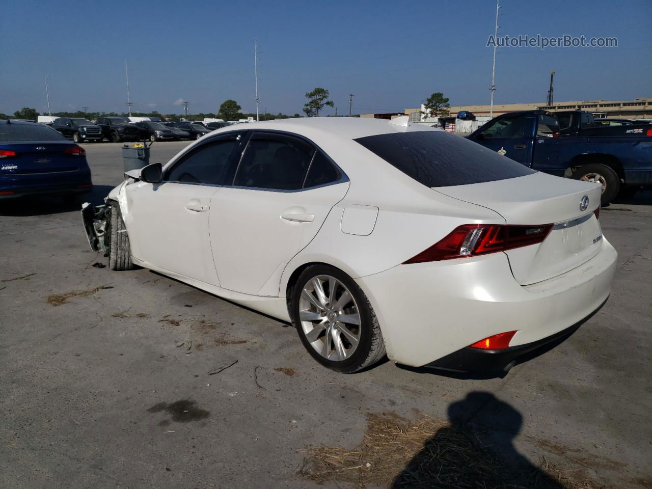 2016 Lexus Is 200t White vin: JTHBA1D24G5018195