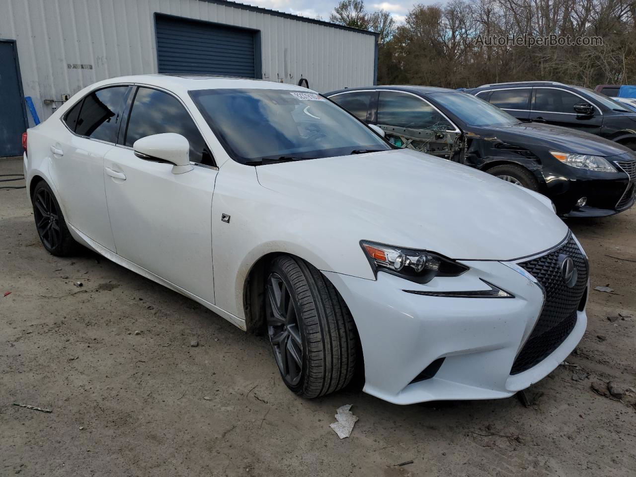 2016 Lexus Is 200t Белый vin: JTHBA1D25G5017993