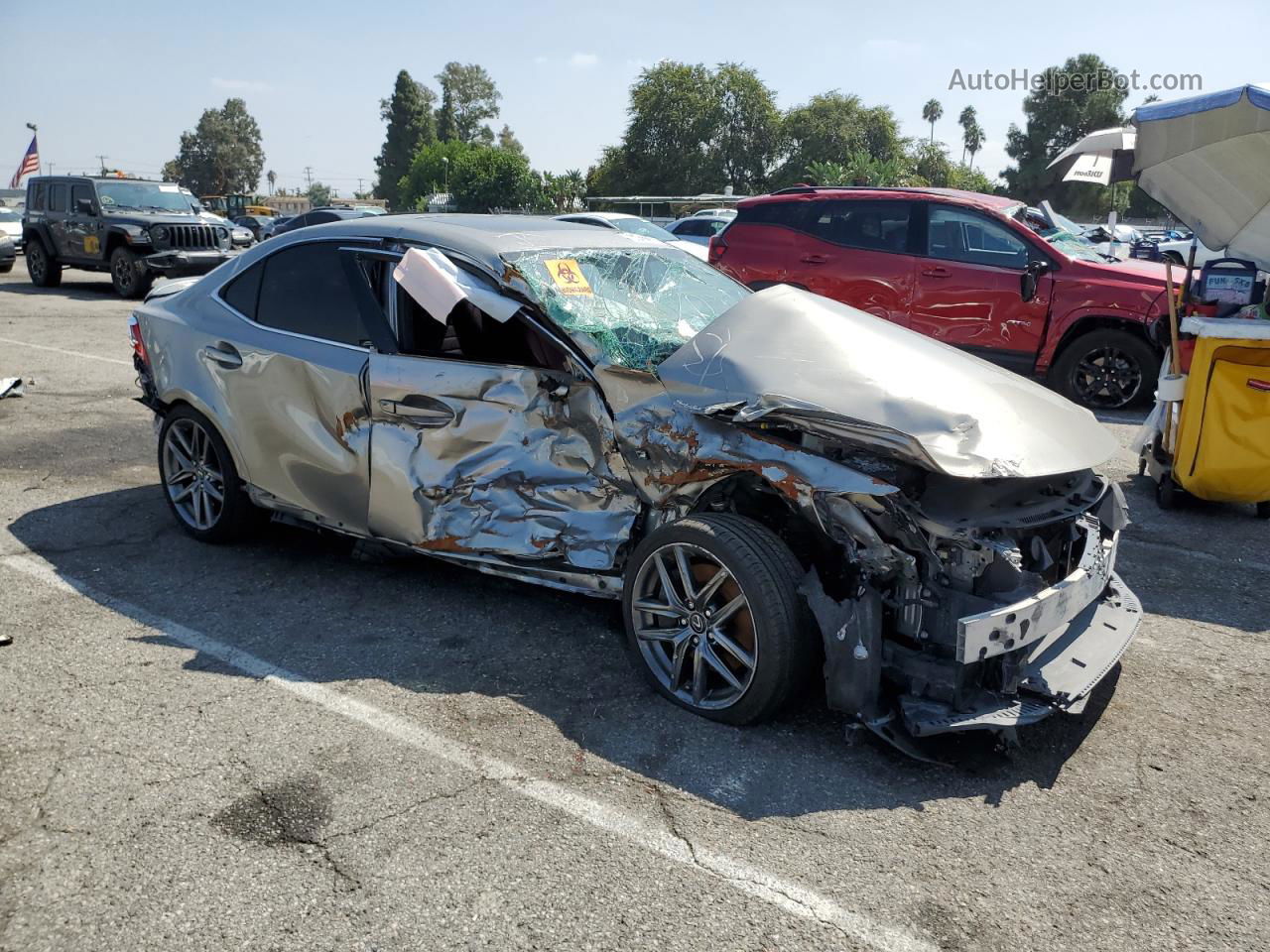 2016 Lexus Is 200t Silver vin: JTHBA1D25G5033742