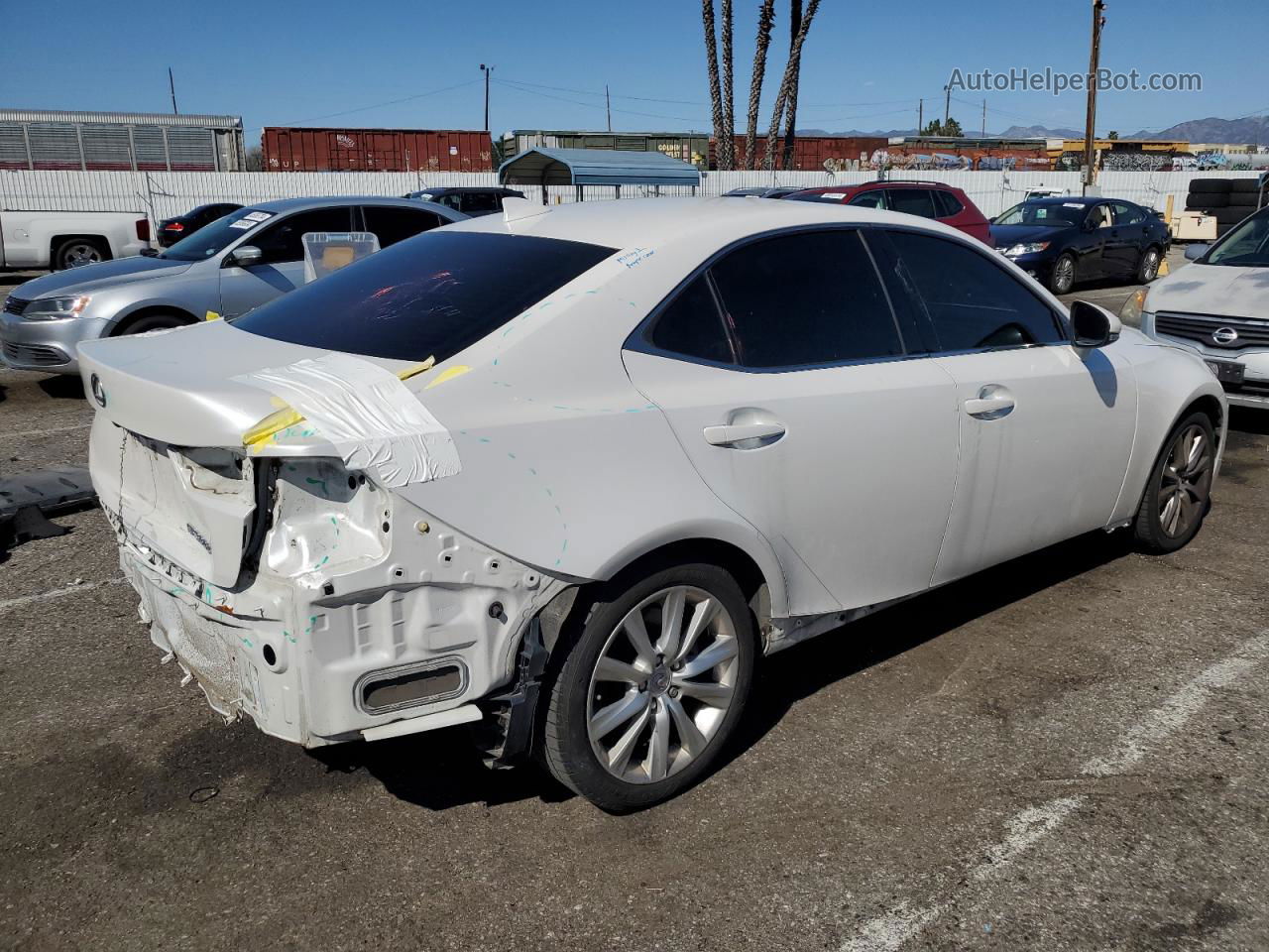 2016 Lexus Is 200t White vin: JTHBA1D26G5023446