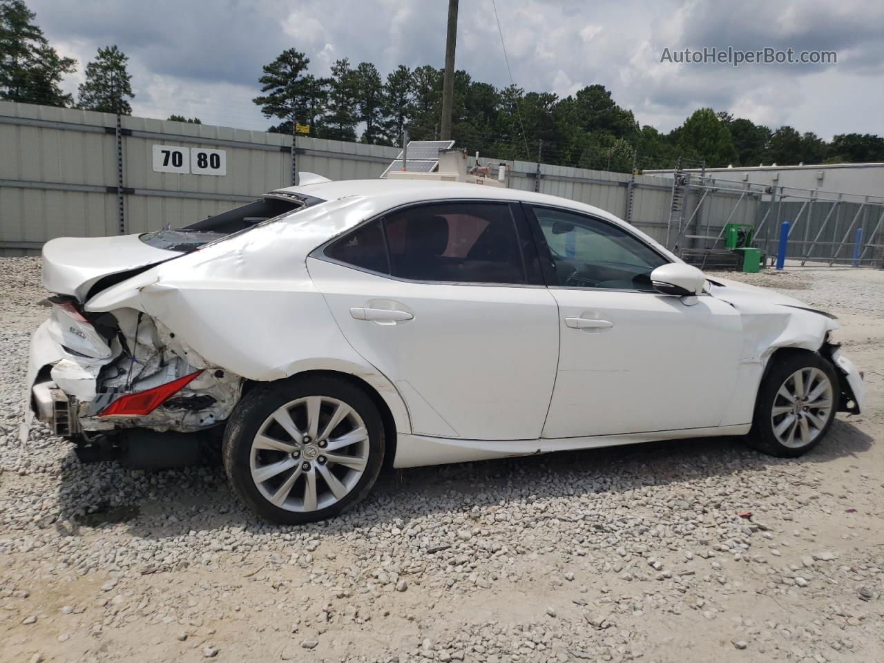 2016 Lexus Is 200t White vin: JTHBA1D26G5025133