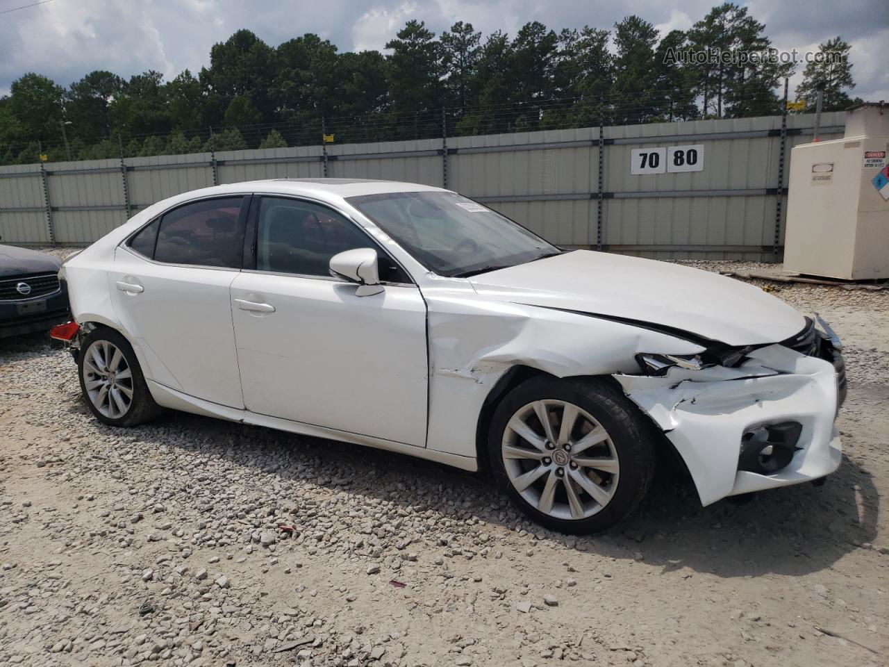 2016 Lexus Is 200t White vin: JTHBA1D26G5025133