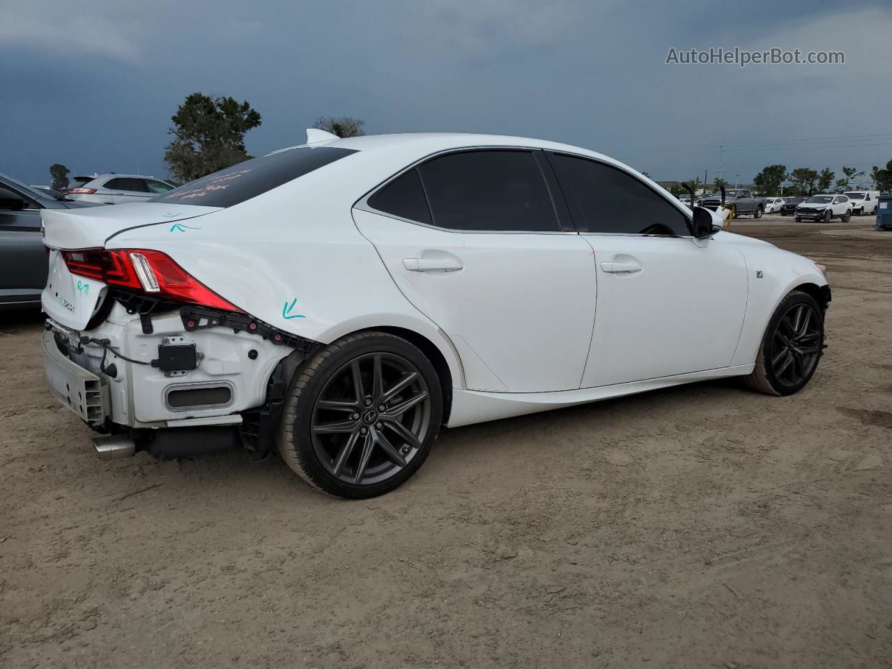 2016 Lexus Is 200t Белый vin: JTHBA1D27G5026100