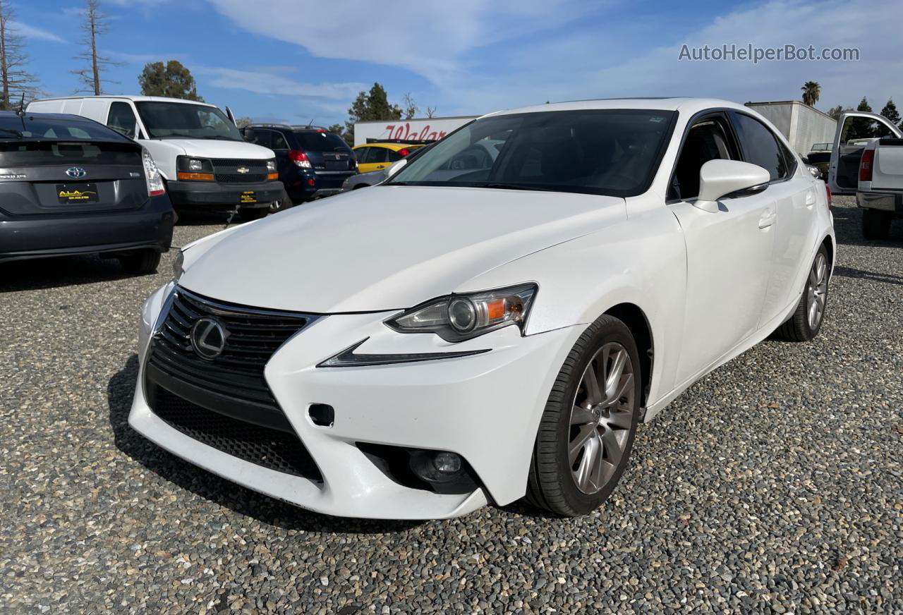 2016 Lexus Is 200t White vin: JTHBA1D27G5036089