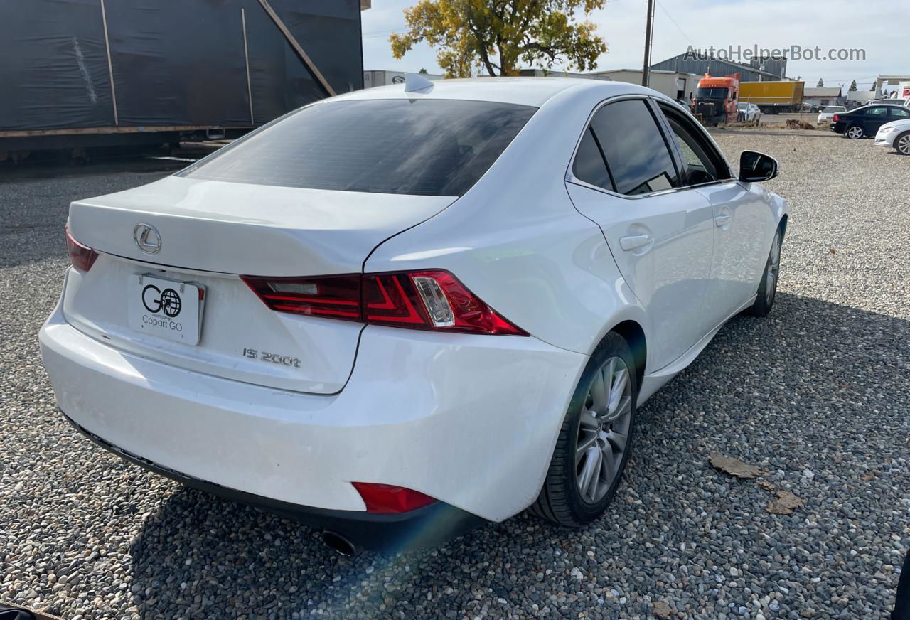 2016 Lexus Is 200t White vin: JTHBA1D27G5036089