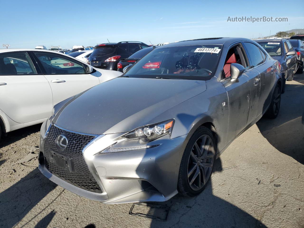 2016 Lexus Is 200t Gray vin: JTHBA1D27G5036254