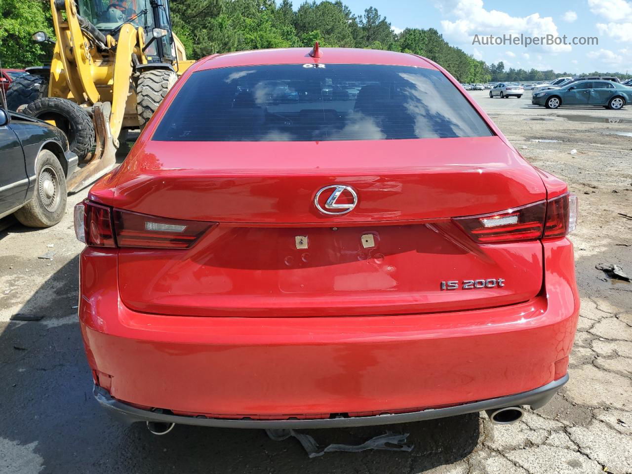 2016 Lexus Is 200t Red vin: JTHBA1D28G5023089