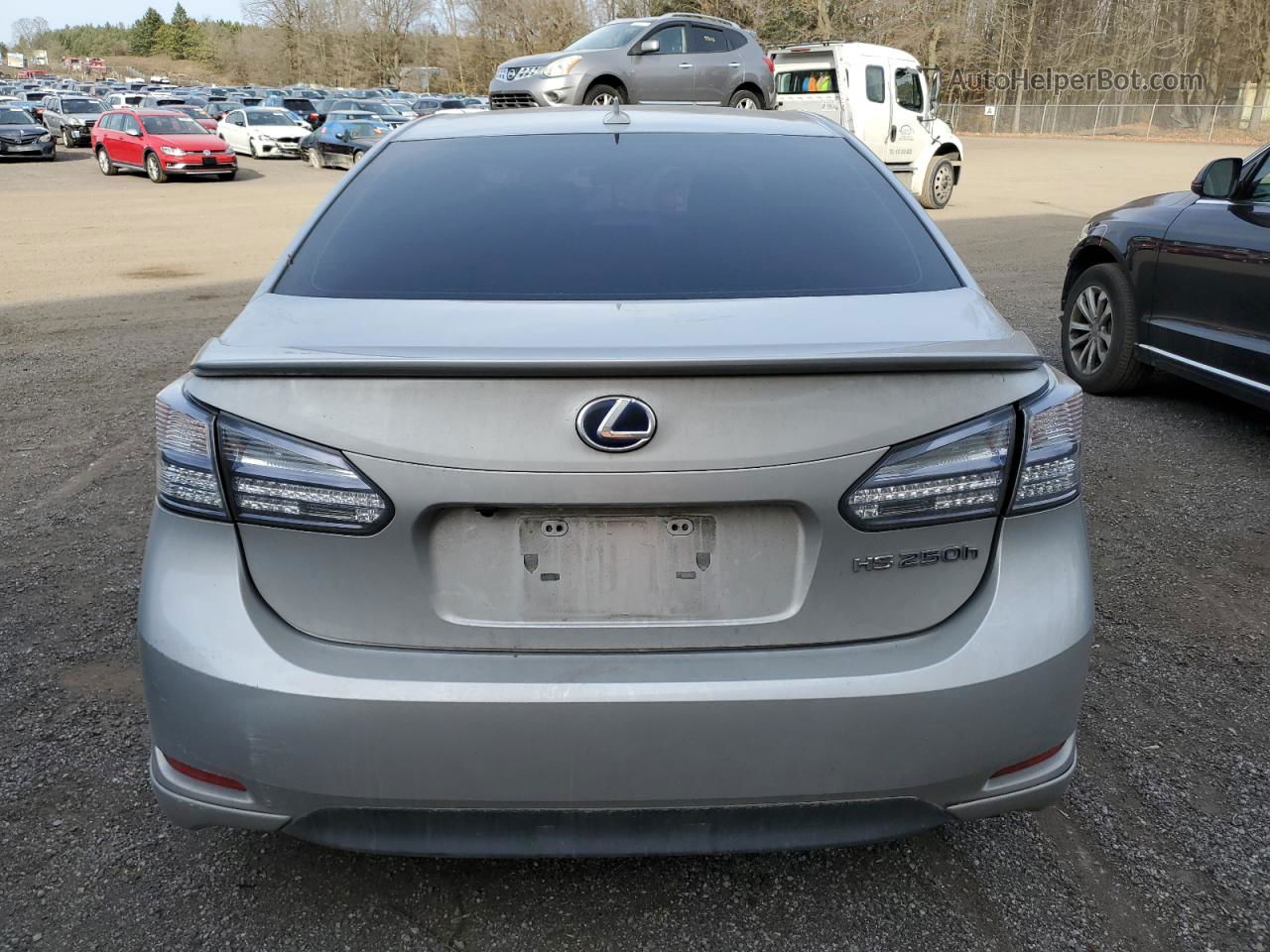 2011 Lexus Hs 250h Silver vin: JTHBB1BA0B2042723