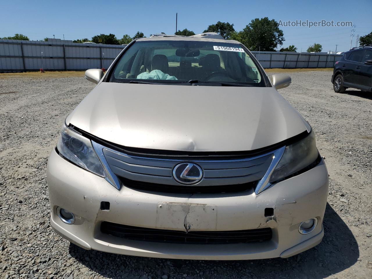 2011 Lexus Hs 250h Beige vin: JTHBB1BA0B2045475