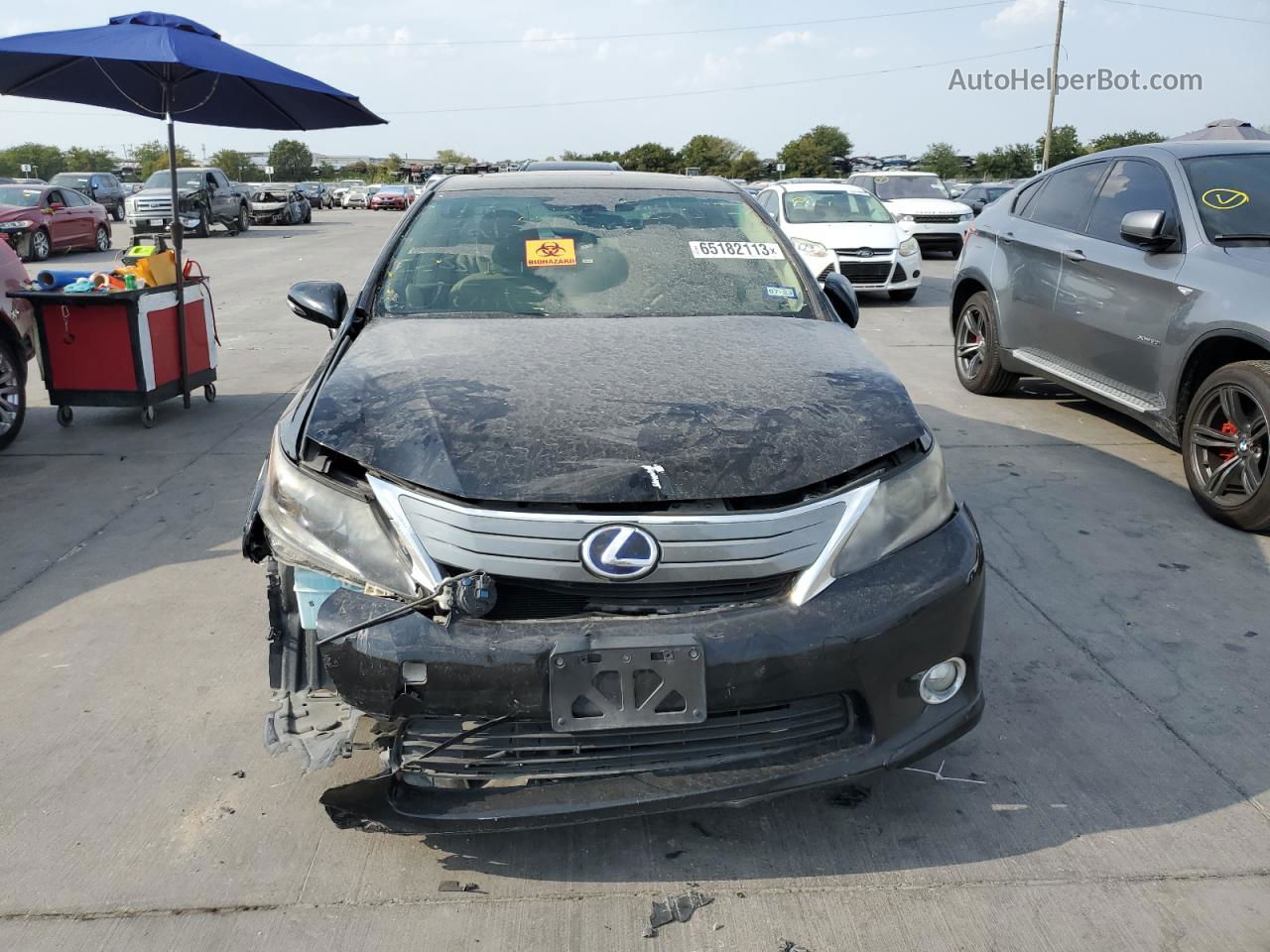 2011 Lexus Hs 250h Black vin: JTHBB1BA2B2043680