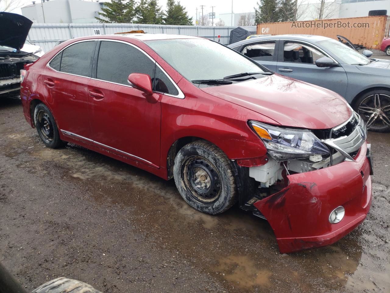 2011 Lexus Hs 250h Red vin: JTHBB1BA4B2047763