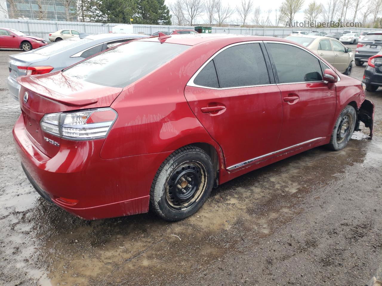 2011 Lexus Hs 250h Red vin: JTHBB1BA4B2047763