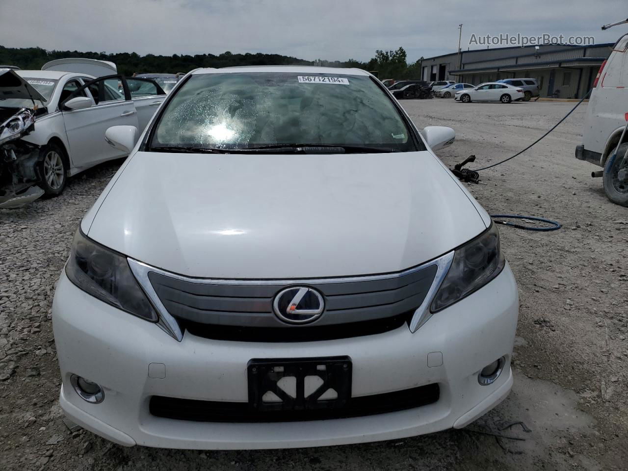 2011 Lexus Hs 250h White vin: JTHBB1BA6B2043004