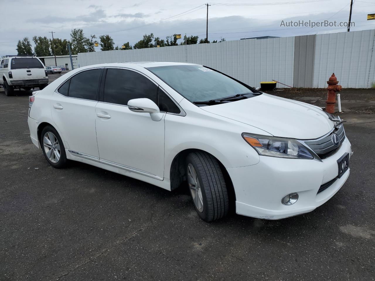 2011 Lexus Hs 250h White vin: JTHBB1BA7B2044842