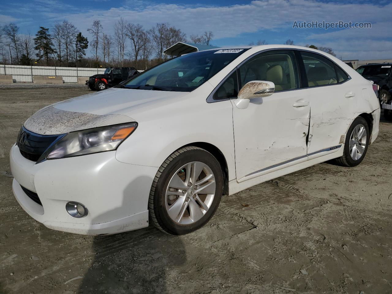 2011 Lexus Hs 250h White vin: JTHBB1BAXB2047475