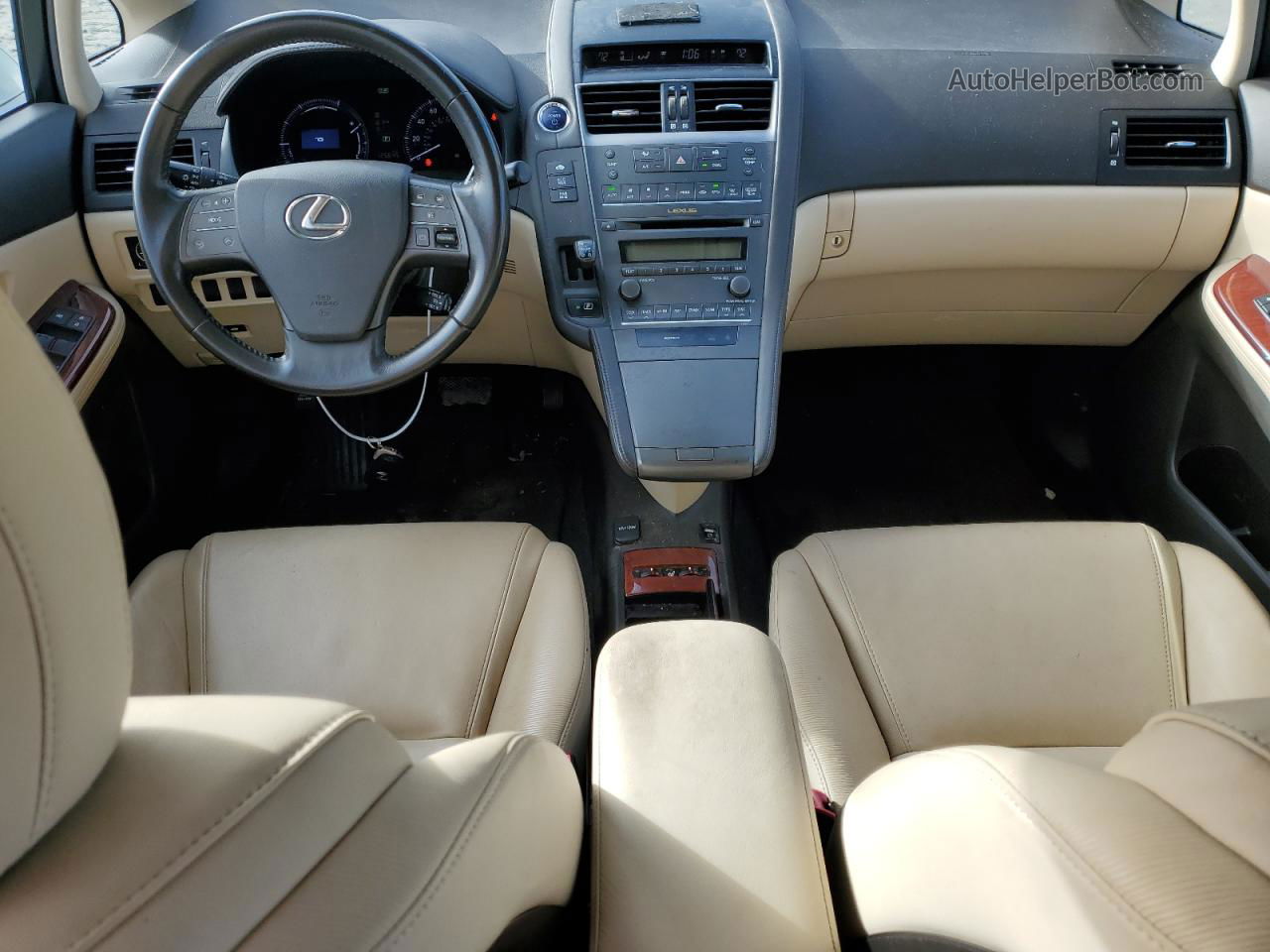 2011 Lexus Hs 250h White vin: JTHBB1BAXB2047475