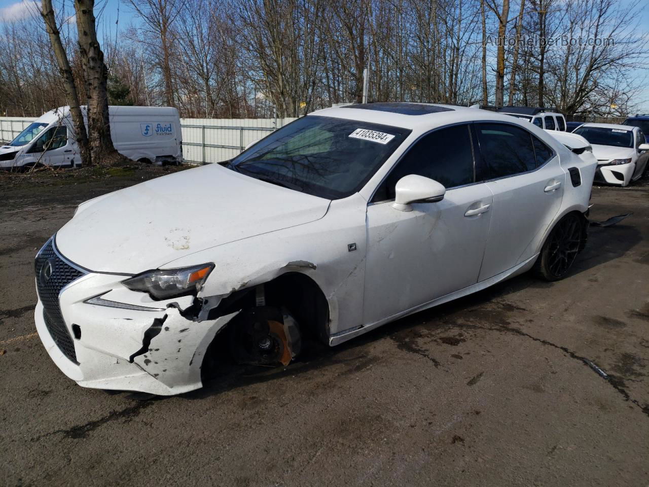 2016 Lexus Is 350 Белый vin: JTHBE1D23G5025725