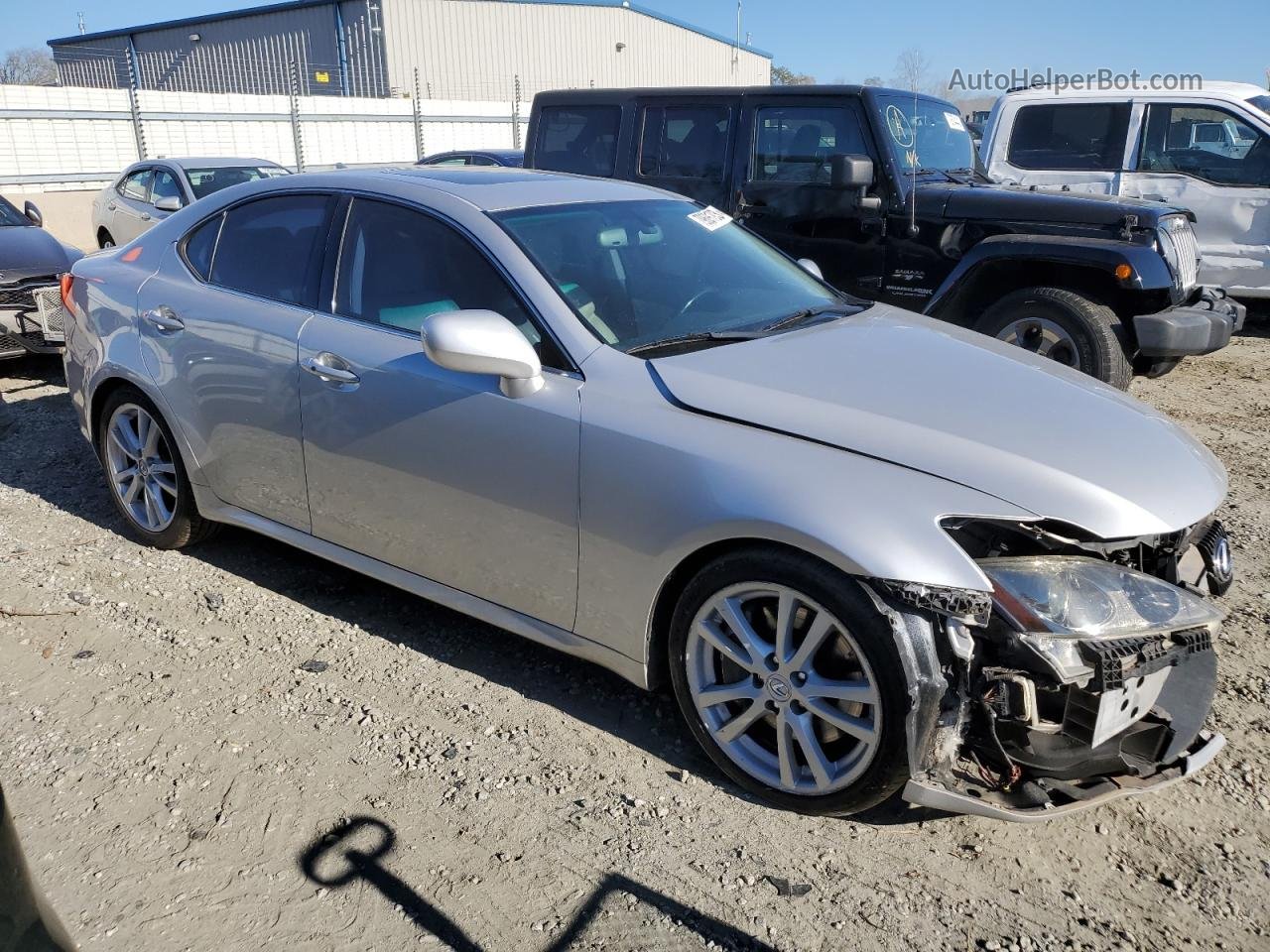 2007 Lexus Is 350 Silver vin: JTHBE262175016203