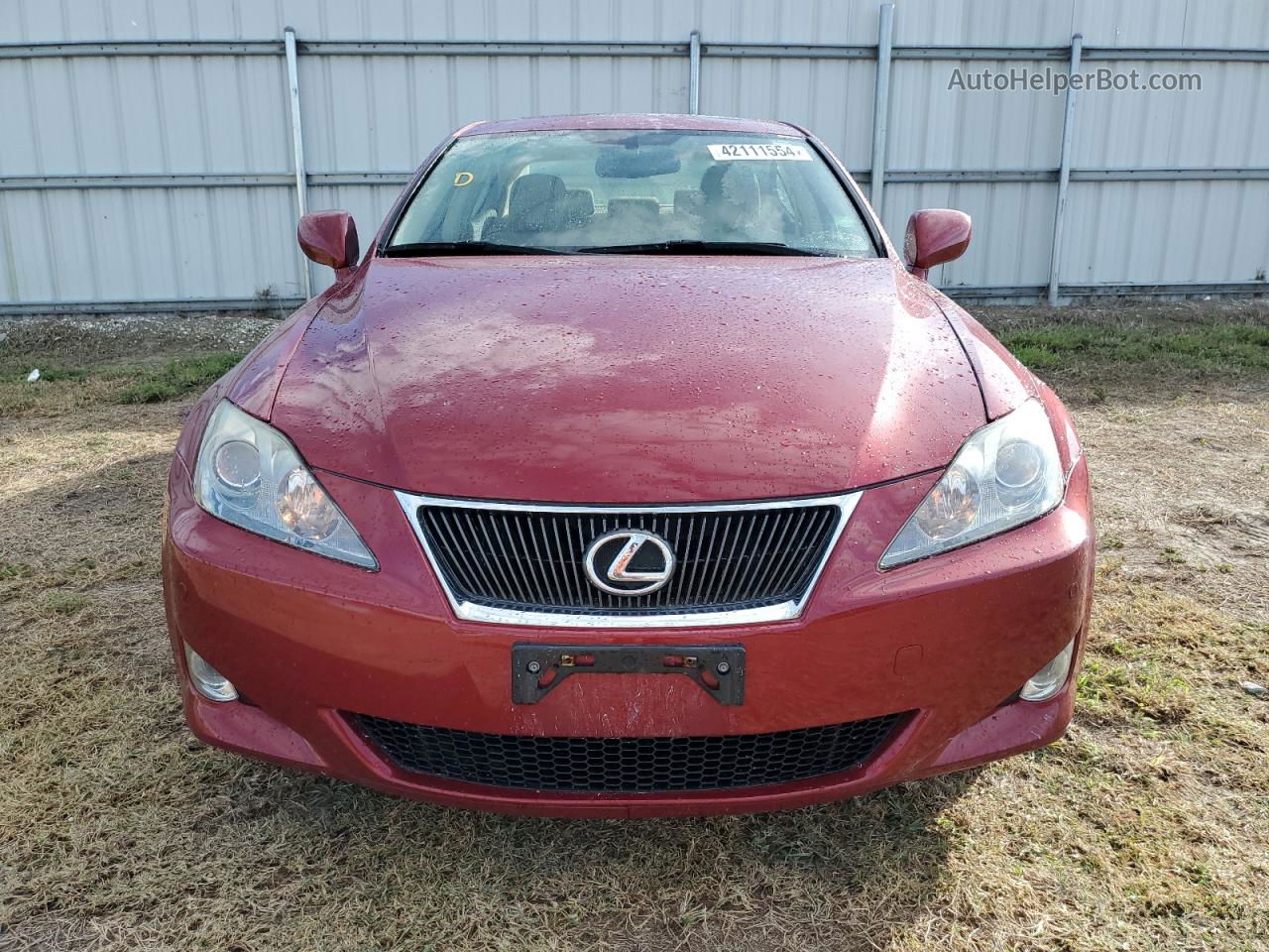 2007 Lexus Is 350 Red vin: JTHBE262275013374