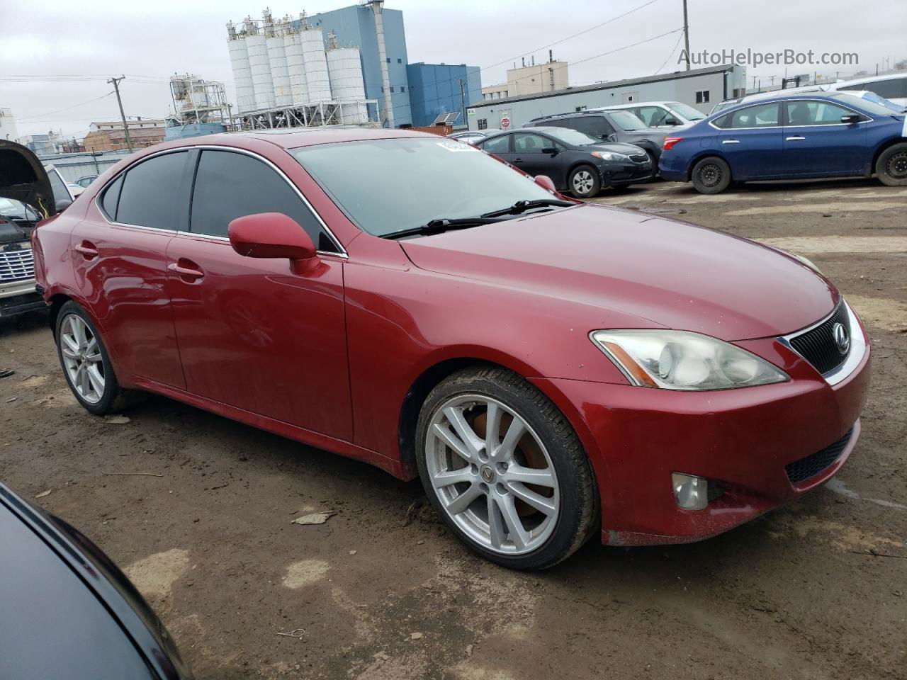 2007 Lexus Is 350 Red vin: JTHBE262472007853