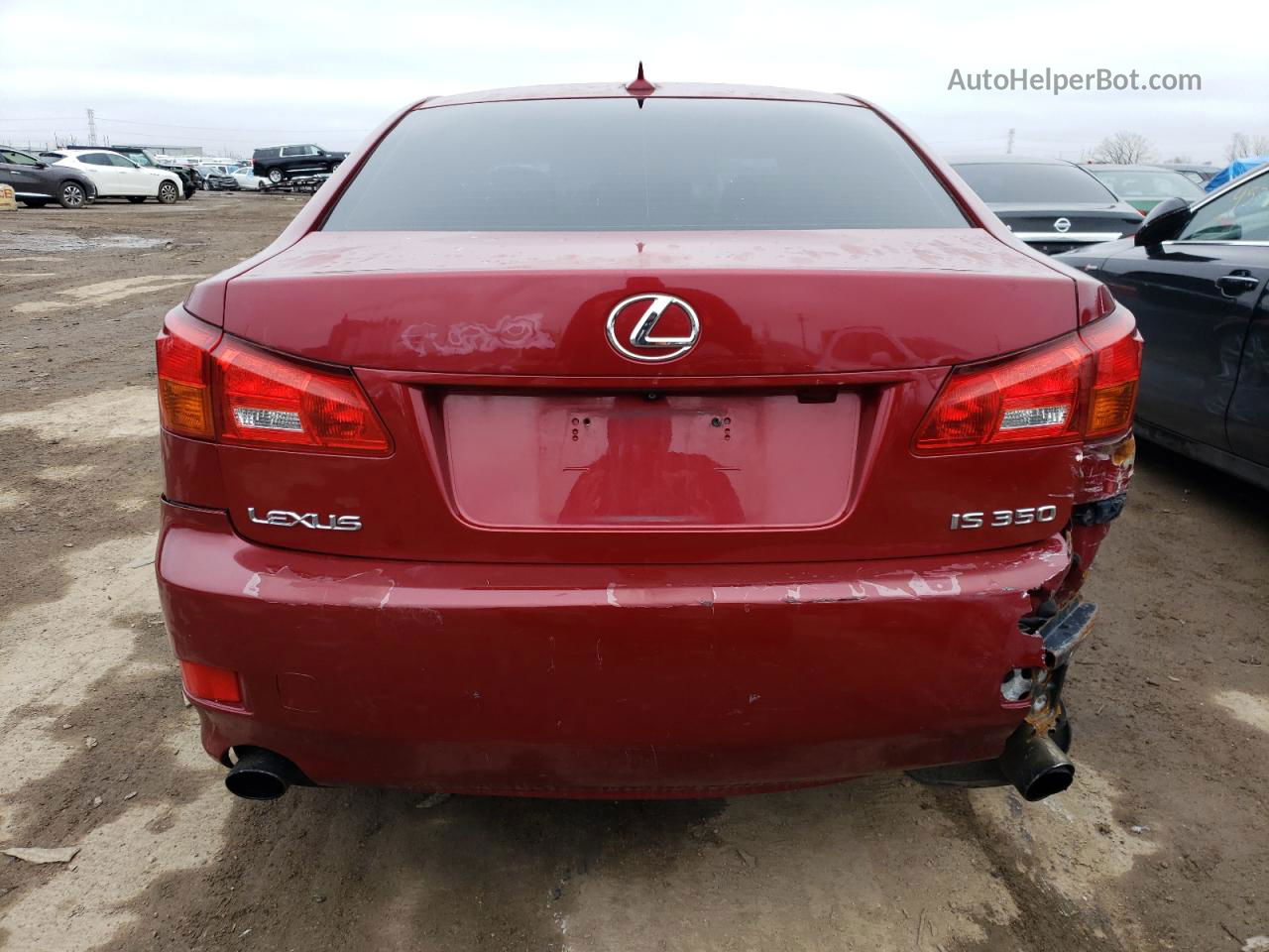 2007 Lexus Is 350 Red vin: JTHBE262472007853