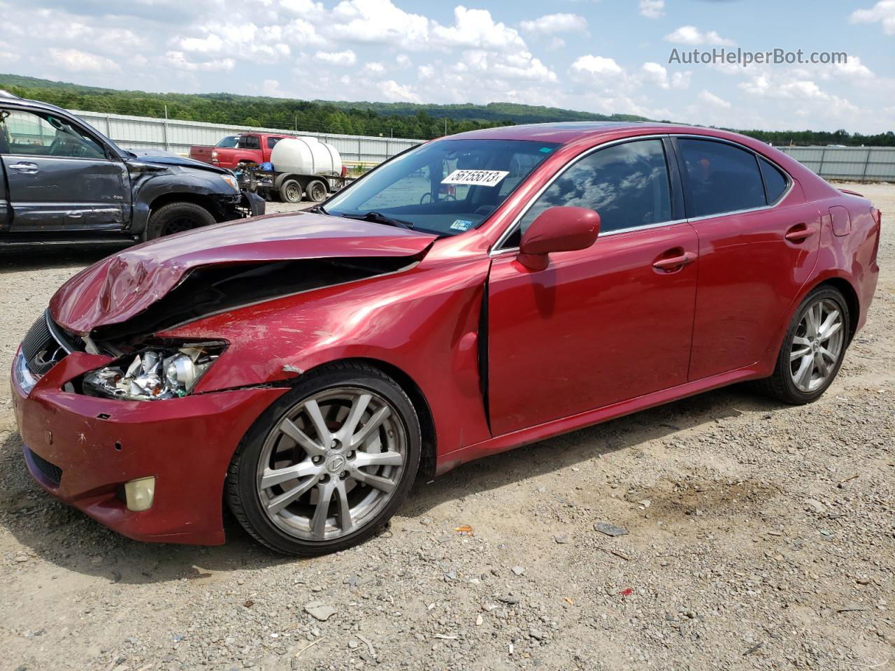 2007 Lexus Is 350 Красный vin: JTHBE262475013442