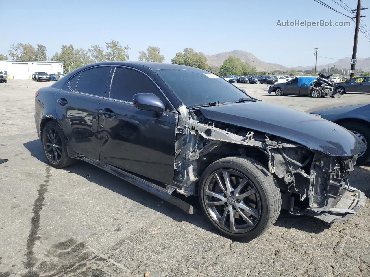 2007 Lexus Is 350 Black vin: JTHBE262575012347