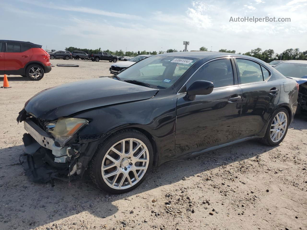 2007 Lexus Is 350 Black vin: JTHBE262575013949