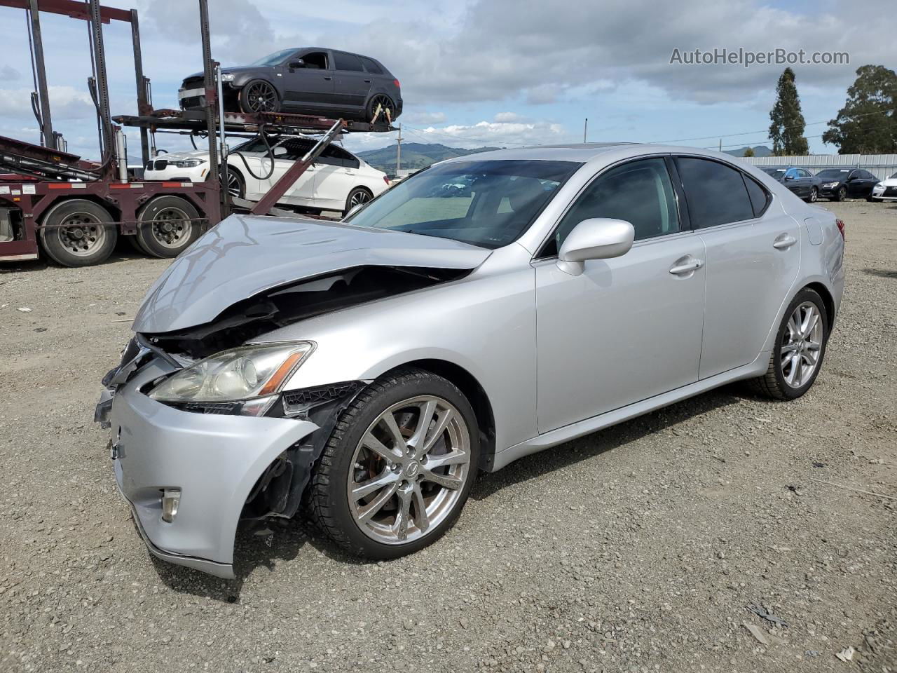 2007 Lexus Is 350 Silver vin: JTHBE262575015250