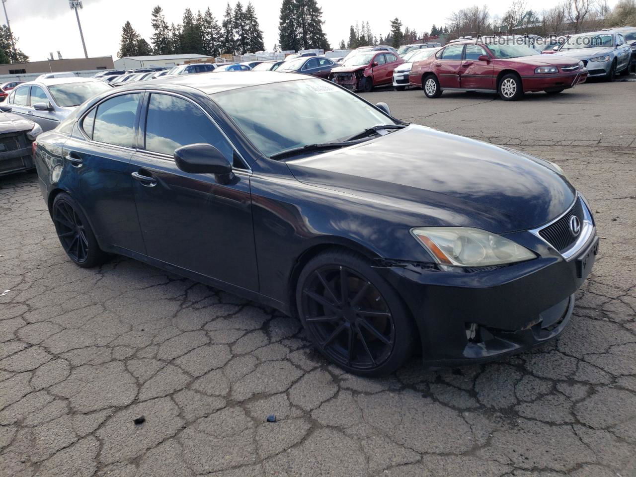 2007 Lexus Is 350 Black vin: JTHBE262672012164