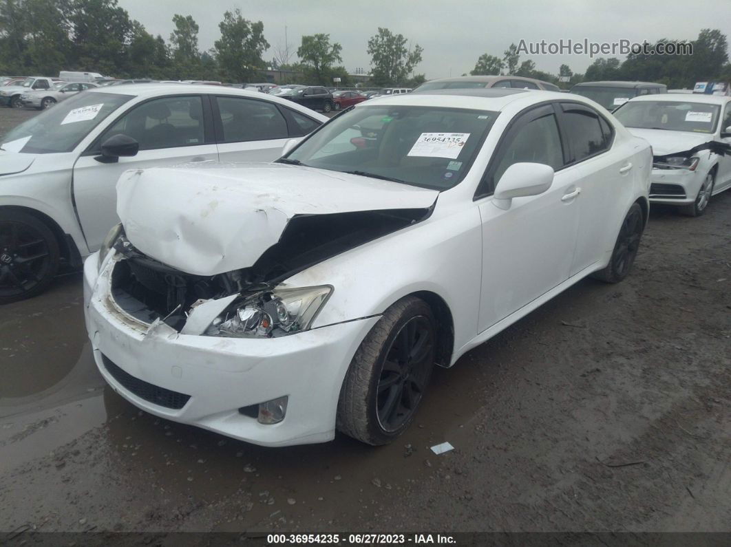 2007 Lexus Is 350   White vin: JTHBE262675013667