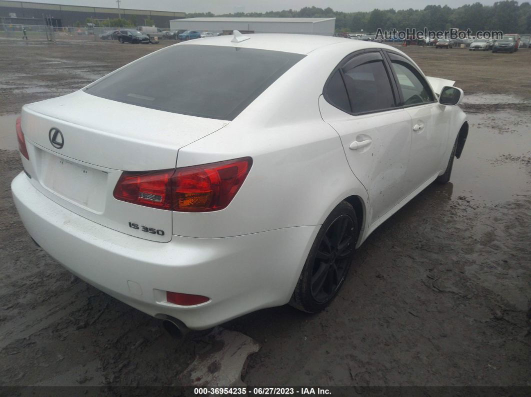 2007 Lexus Is 350   White vin: JTHBE262675013667