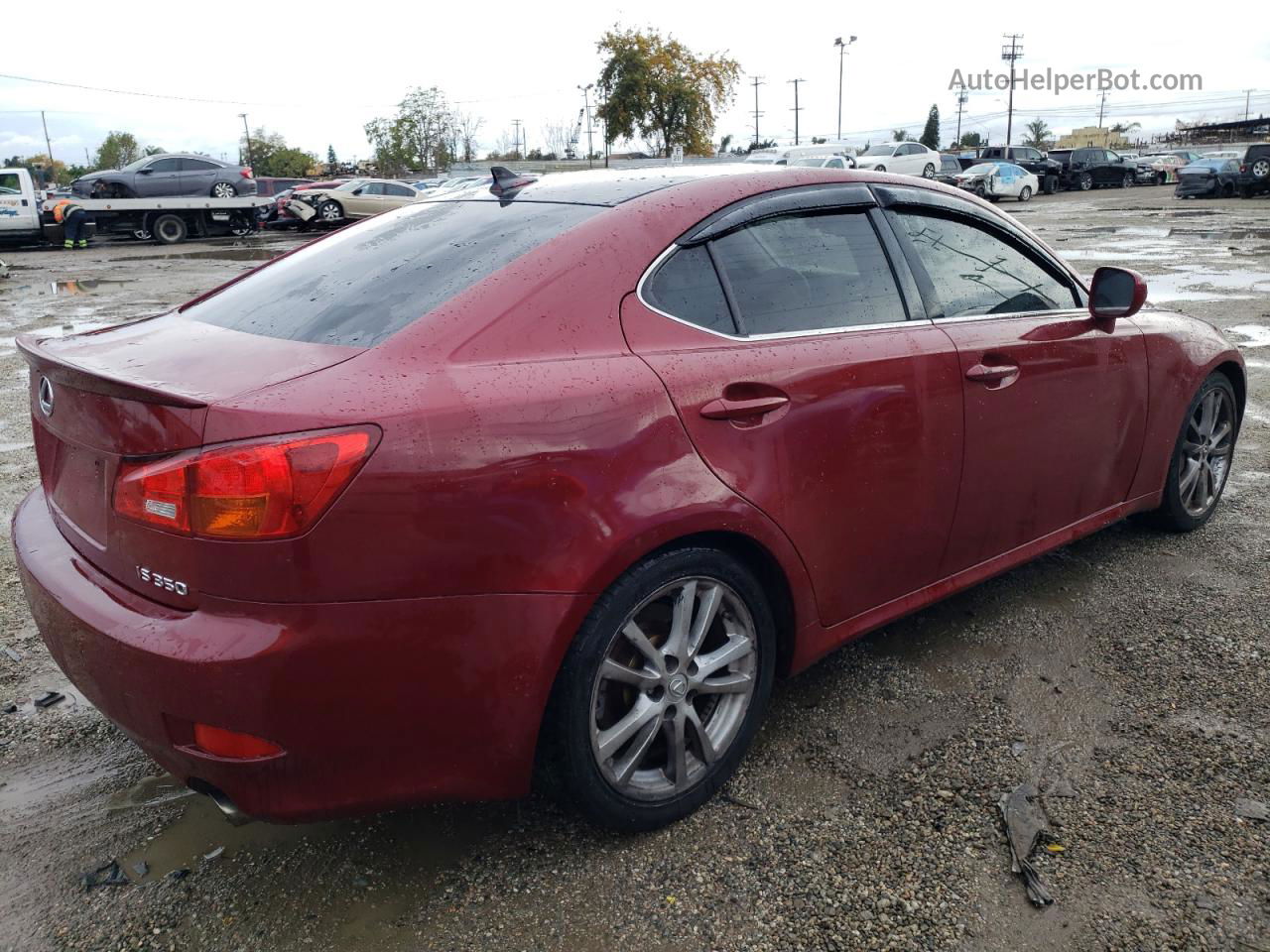 2007 Lexus Is 350 Red vin: JTHBE262772011315