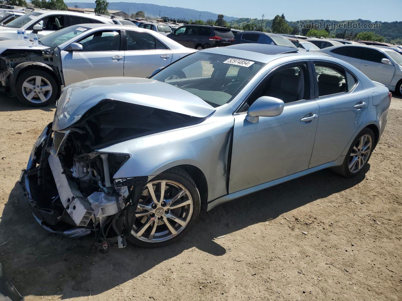 2007 Lexus Is 350 Blue vin: JTHBE262775015105