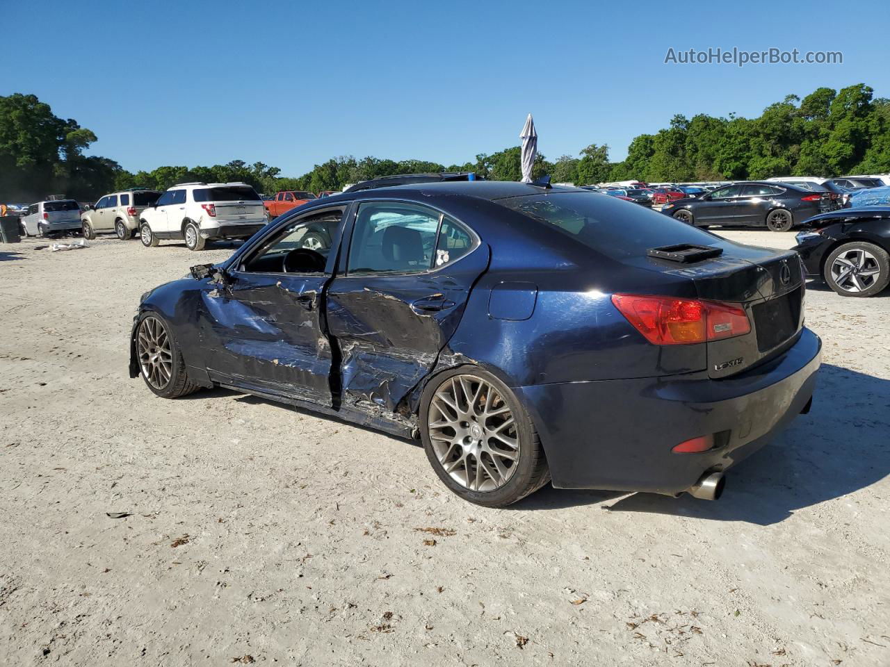 2007 Lexus Is 350 Blue vin: JTHBE262975016756