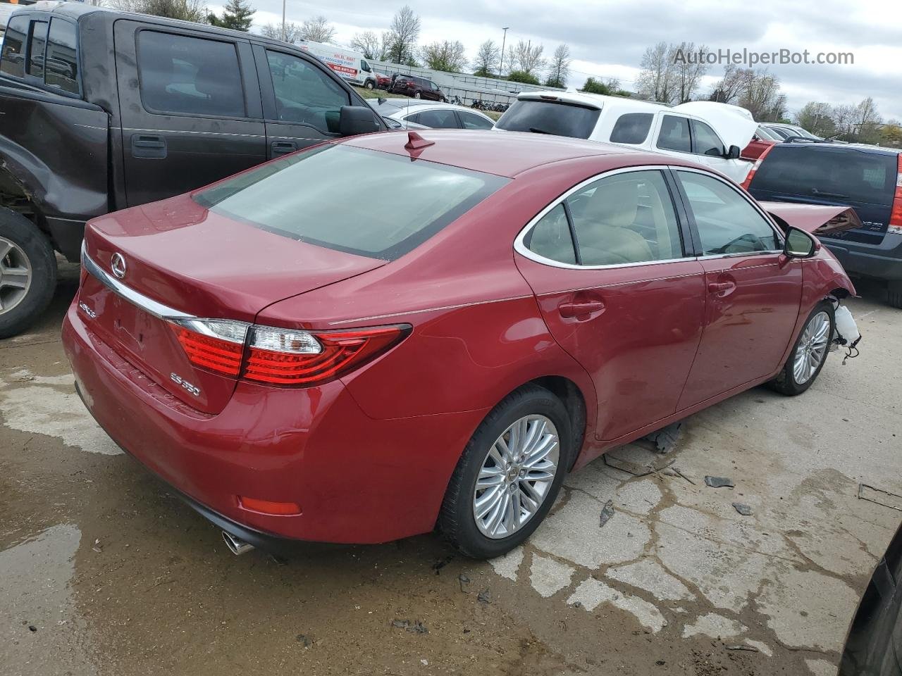 2013 Lexus Es 350 Красный vin: JTHBK1GG0D2031334