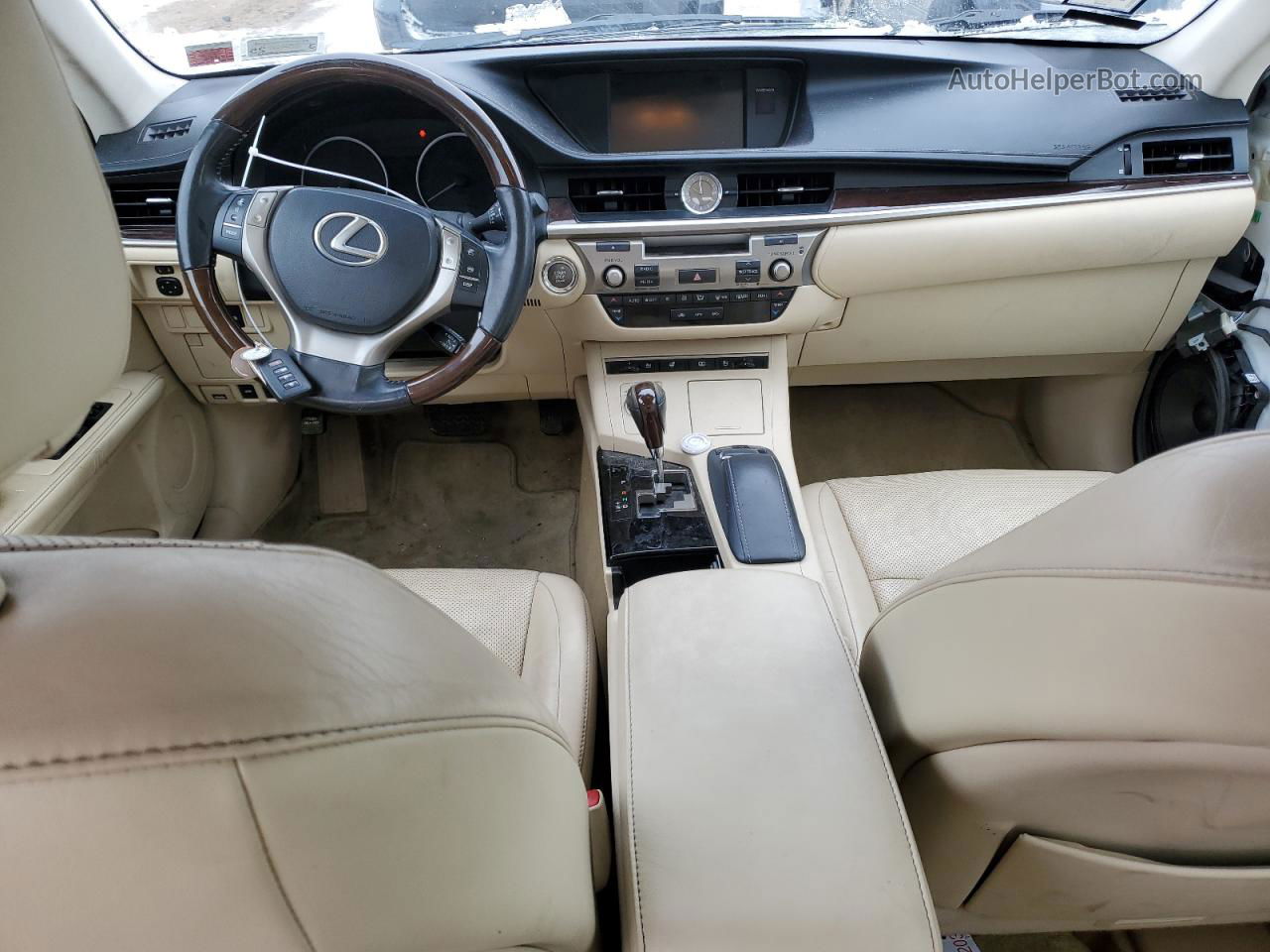 2013 Lexus Es 350 White vin: JTHBK1GG0D2032676