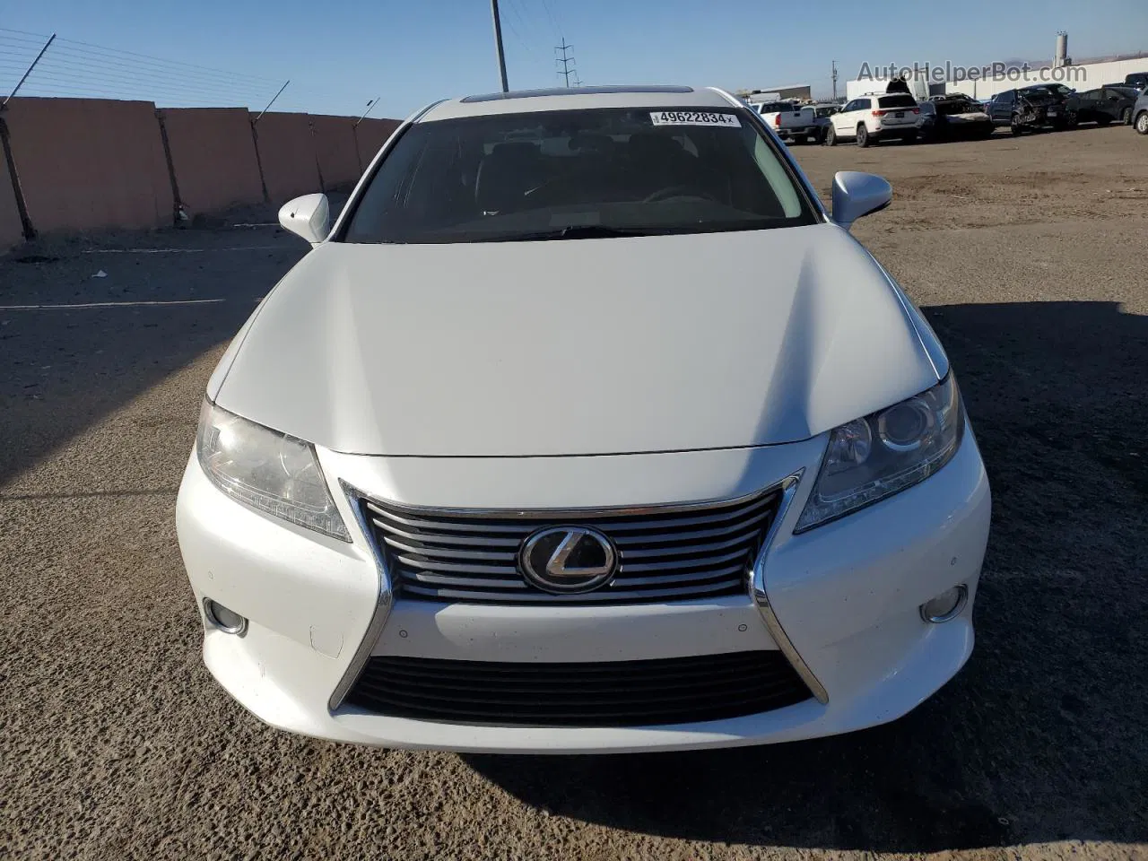 2013 Lexus Es 350 White vin: JTHBK1GG0D2037196