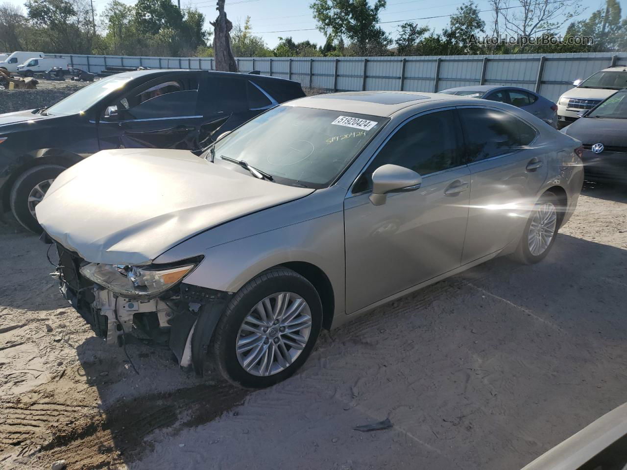 2013 Lexus Es 350 Gold vin: JTHBK1GG0D2074636