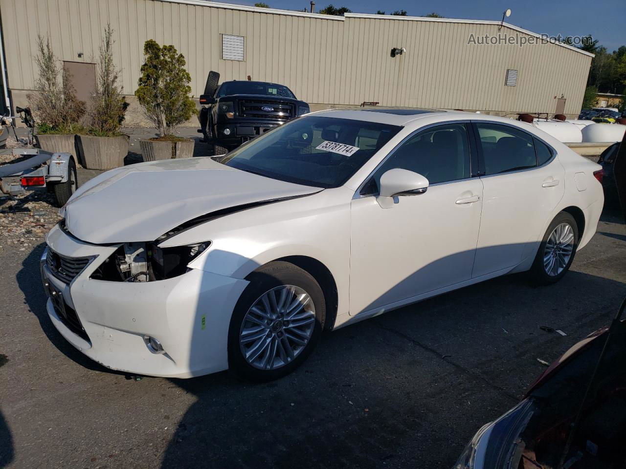 2013 Lexus Es 350 White vin: JTHBK1GG0D2082946