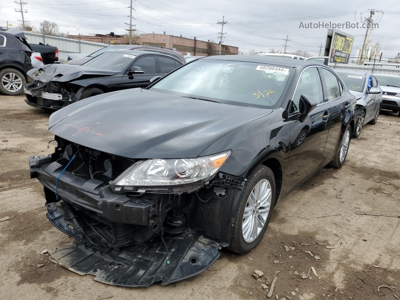 2014 Lexus Es 350 Black vin: JTHBK1GG0E2097349