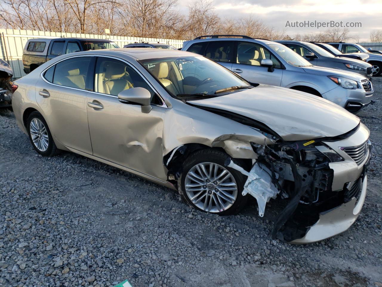 2014 Lexus Es 350 Желто-коричневый vin: JTHBK1GG0E2102792