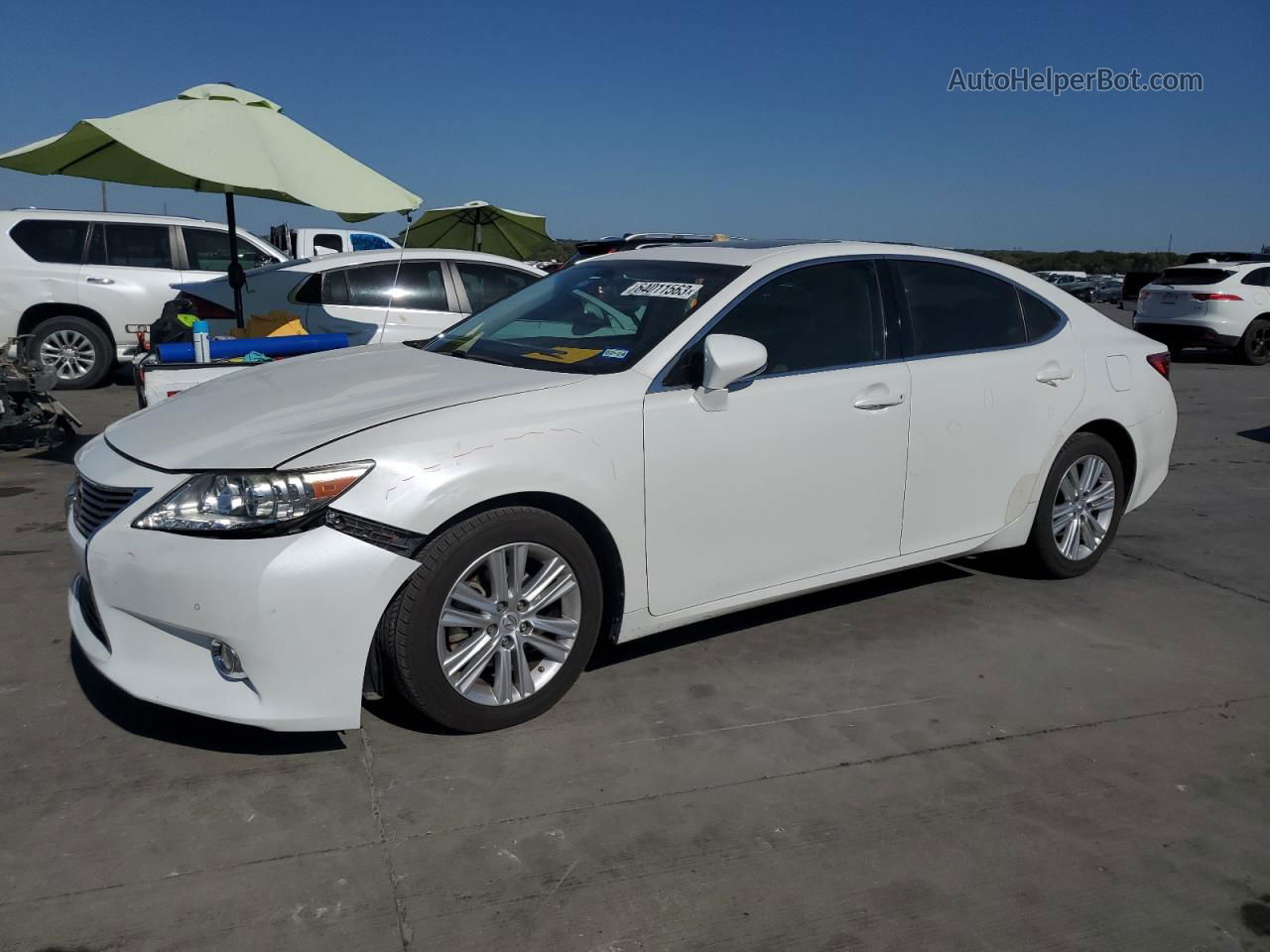 2014 Lexus Es 350 White vin: JTHBK1GG0E2104350