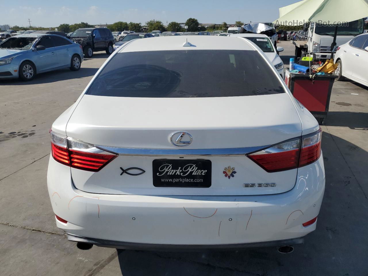 2014 Lexus Es 350 White vin: JTHBK1GG0E2104350