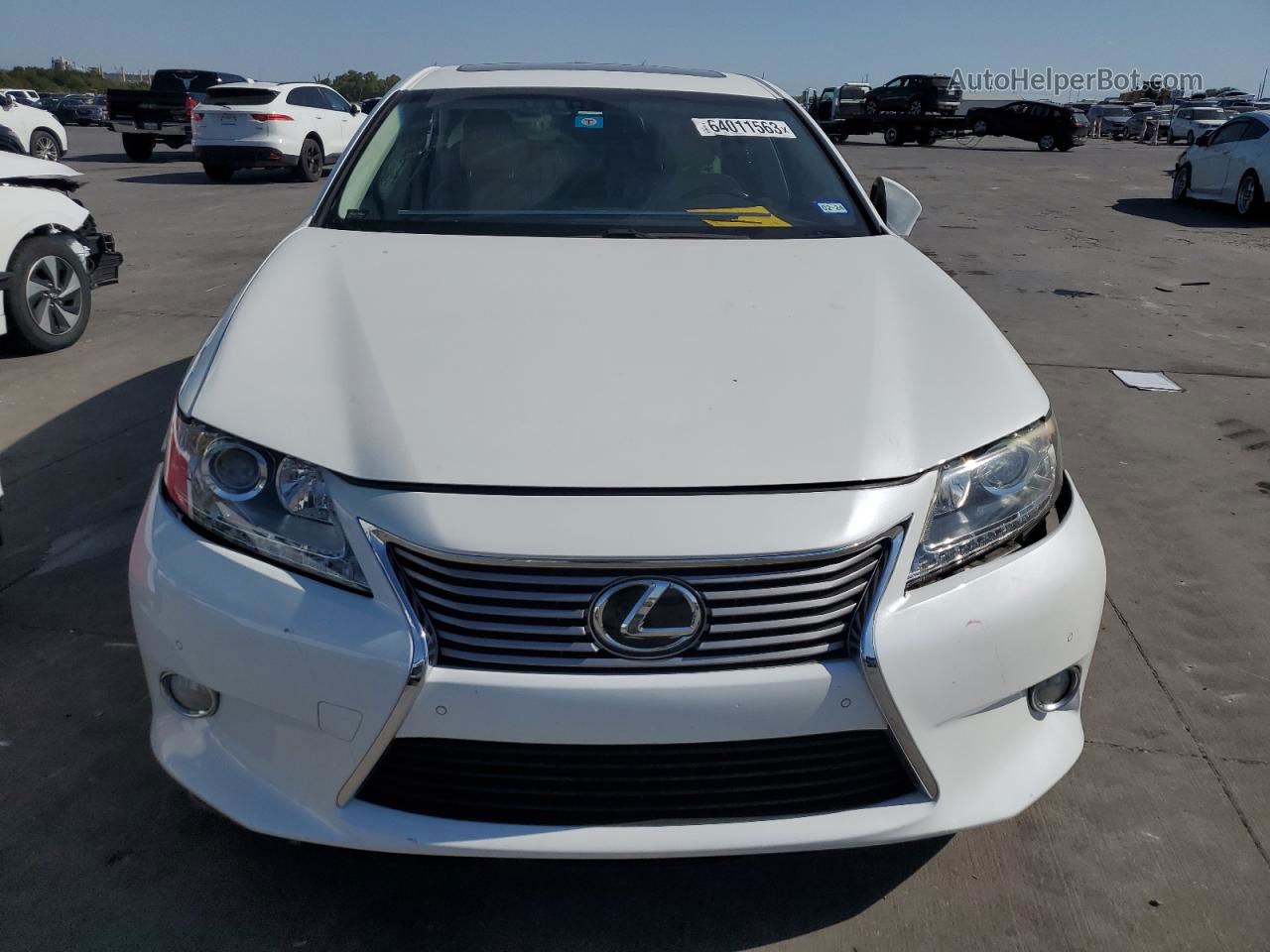 2014 Lexus Es 350 White vin: JTHBK1GG0E2104350