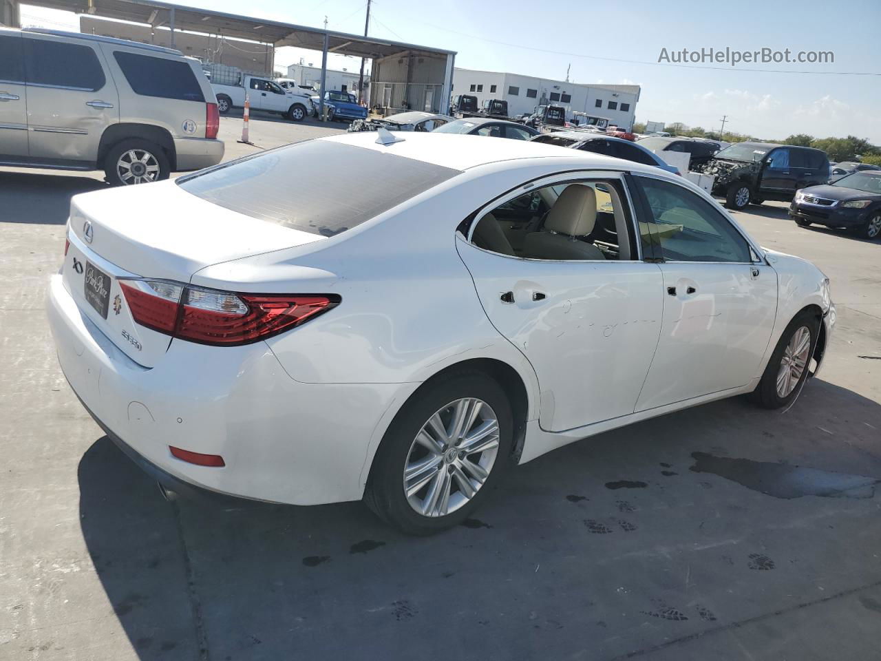 2014 Lexus Es 350 White vin: JTHBK1GG0E2104350